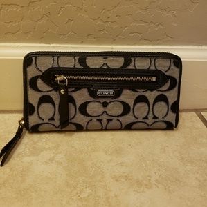 Never worn! Black Coach wallet!
